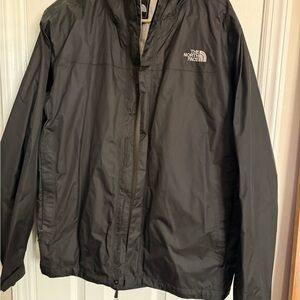 The North Face Men's Black Rain Jacket with Hood